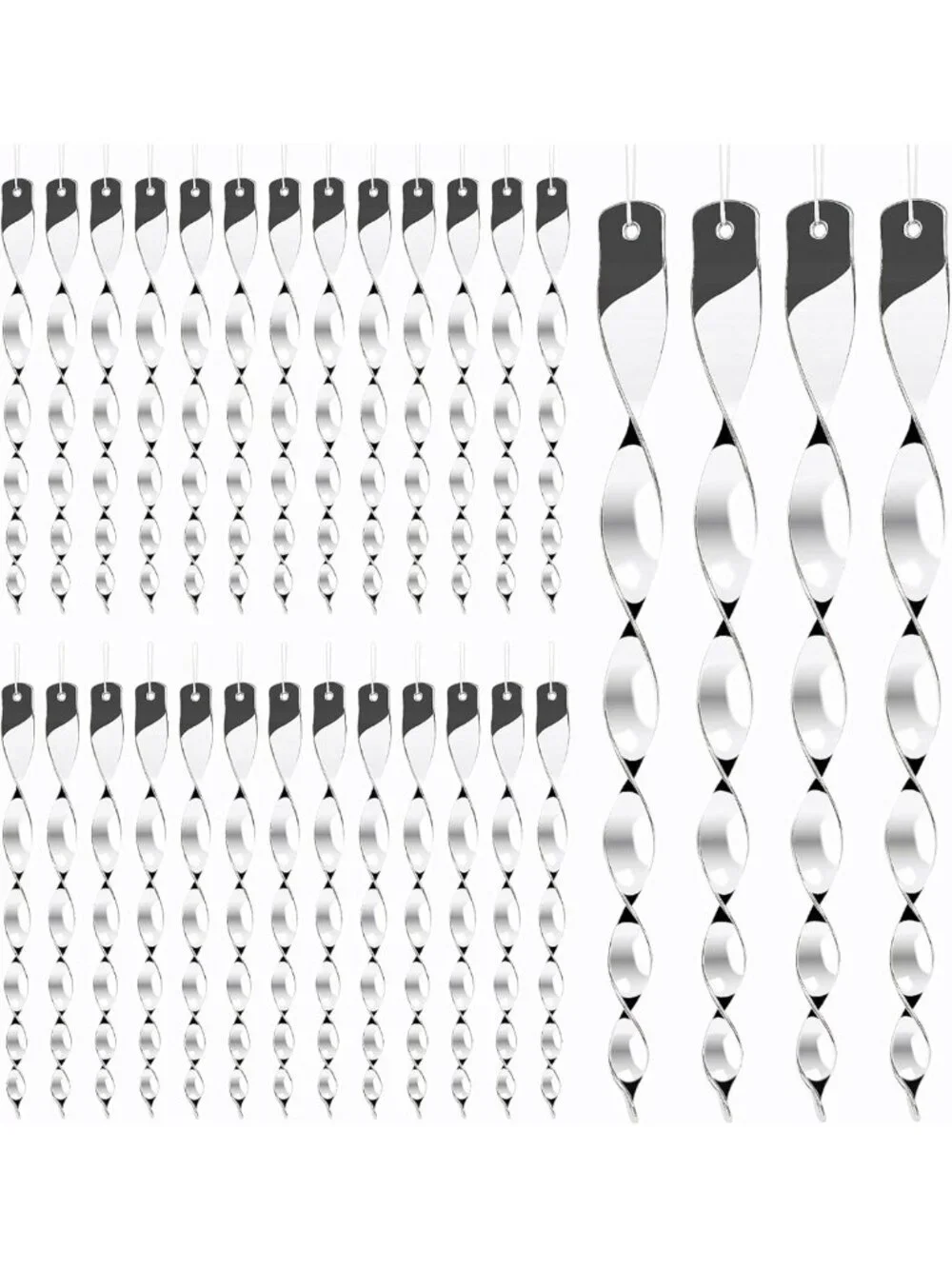 30 Pack Bird Deterrents - Reflective Scare Rods for Garden, Outdoor Bird